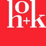HOK logo in white text on red background