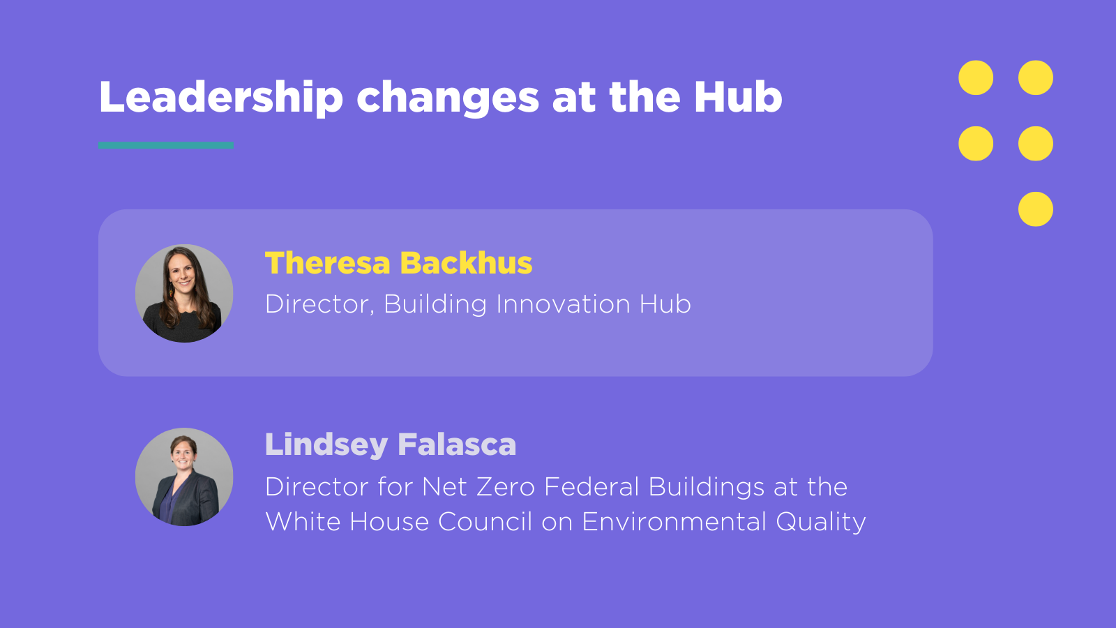 Theresa Backhus New DC Hub Director Building Innovation Hub