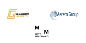 Top tier sponsors Goldbelt Mott McDonald Aerem Group